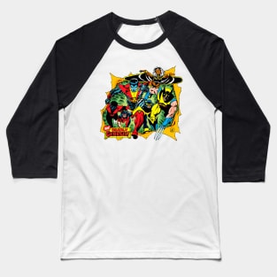 70's Comic Book Mutants Baseball T-Shirt